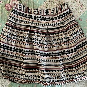 Southwestern Print H&M Skirt Size 6 Small S Like New